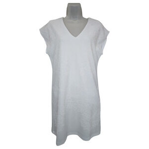 C Est 1946 Wom Small White Sleeveless Shift Dress Wedding Dressy Elegant Spring
